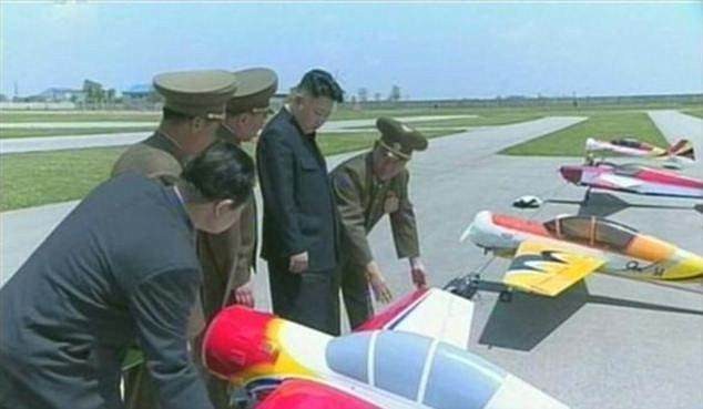 Đội máy bay không người lái của Triều Tiên. Ảnh: KCNA