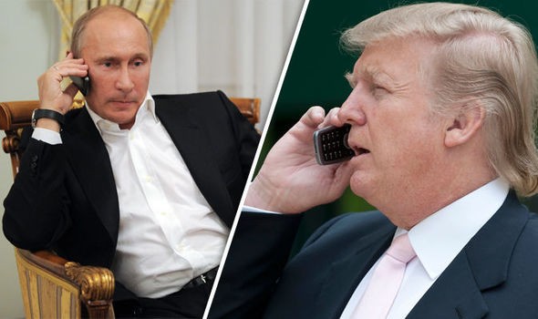 Tổng thống Mỹ Donald Trump (phải) đã gọi điện cho người đồng cấp Nga Vladimir Putin để gửi lời chia buồn sau vụ khủng bố St. Peterburg.