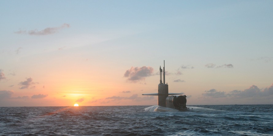 Tàu ngầm hạt nhân USS Michigan của Hải quân Mỹ.