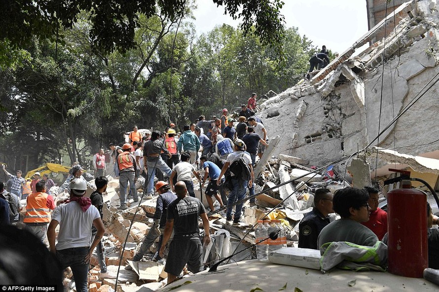 Trận động đất ngày 19/9 ở Mexico khiến ít nhất 49 người thiệt mạng.