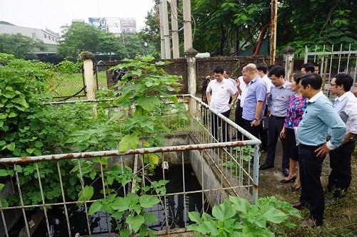 Trạm xử lý nước thỉa tập trung tại làng nghề Tân Triều chưa được vận hành sau 10 năm đầu tư - Ảnh HĐND TP