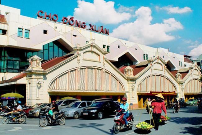 Chợ Đồng Xuân - Bắc Qua sẽ được nâng cấp thành trung tâm thương mại.
