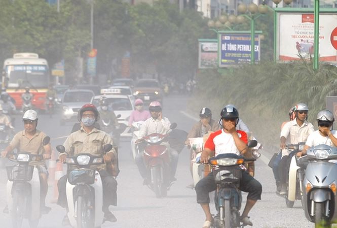 Tác nhân chính gây ô nhân gây ô nhiễm không khí ở TP Hà Nội là hoạt động của các phương tiện giao thông, hoạt động xây dựng