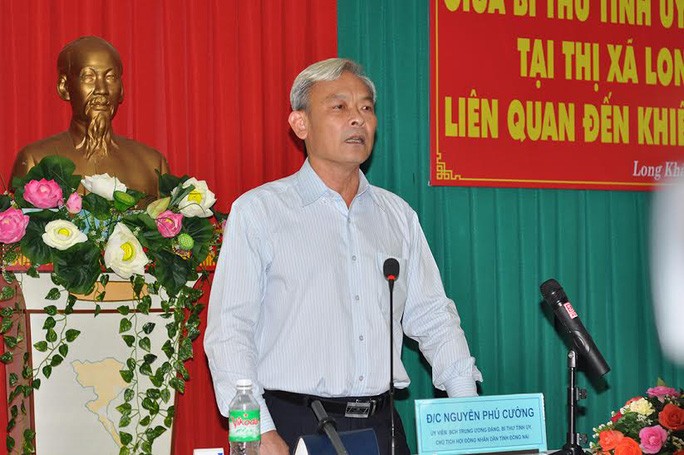 Bí thư Tỉnh ủy Đồng Nai Nguyễn Phú Cường - Ảnh: NLD