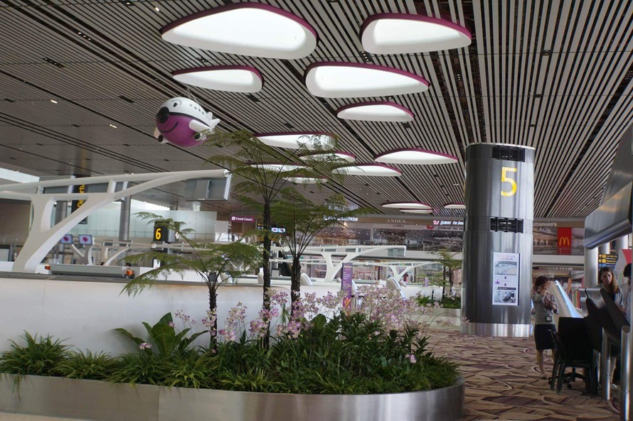 Một góc nhà ga T4 Sân bay Changi.