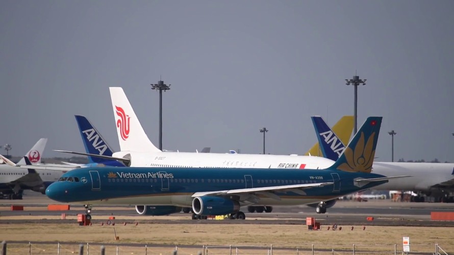 Máy bay Vietnam Airlines hoạt động tại Nhật Bản