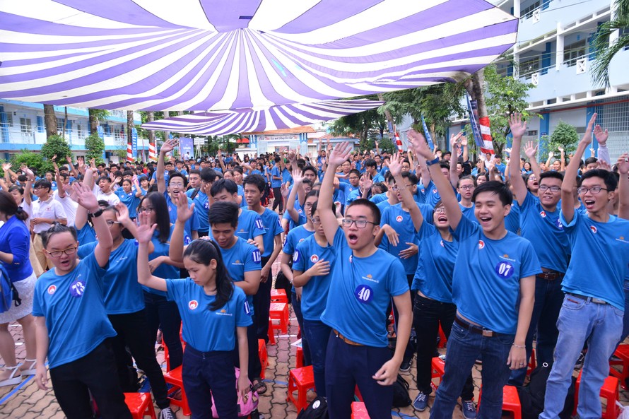 Các bạn trẻ tại cuộc thi