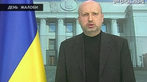 Tổng thống tạm quyền Ukraine Oleksandr Turchynov