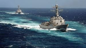 Tàu khu trục USS Kidd ngừng tìm kiếm máy bay mất tích (Ảnh: ABC News)