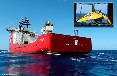 Tàu Úc đang tìm kiếm máy bay mất tích trên biển