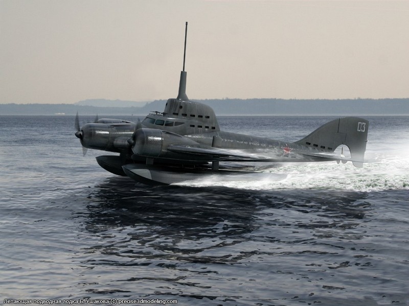 Vén màn bí mật dự án tàu ngầm bay của Hải quân Liên Xô
