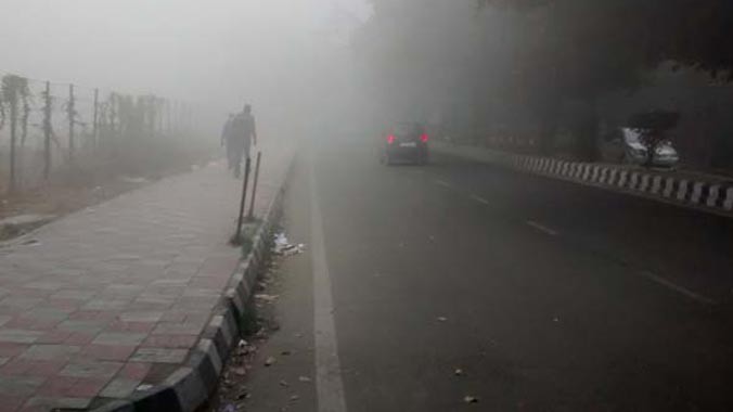 Sương mù tại thủ đô Delhi