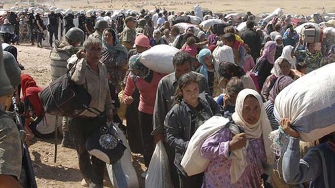 Người Kurd sơ tán khỏi Syria 