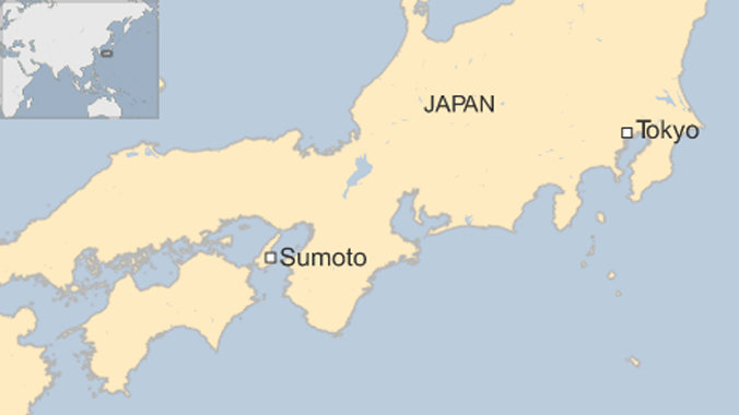 Thành phố Sumoto trên bản đồ. 