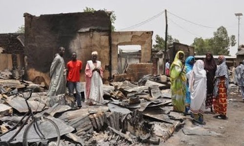 Phiến quân Boko Haram tấn công vào làng Kwajafa, thuộc Đông Bắc Nigeria (Ảnh: Article)