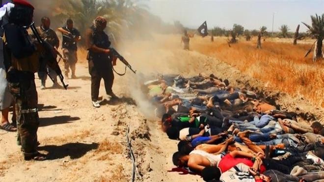 Một vụ hành quyết tập thể trước đây của IS tại Iraq.