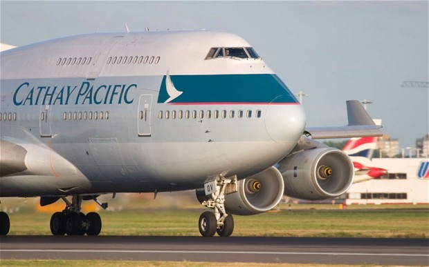 Một máy bay của Cathay Pacific