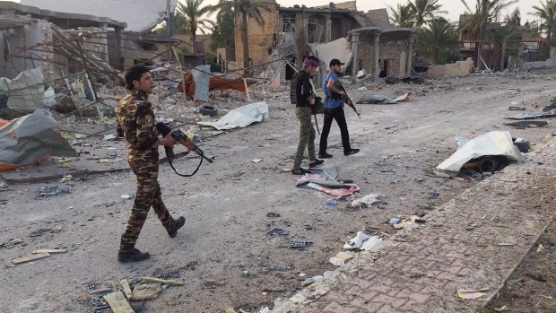 Lực lượng an ninh Iraq tại Ramadi hôm 23/4. Ảnh: CTVNews