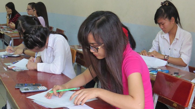Học sinh tham gia kỳ thi ĐH- CĐ 2014. 