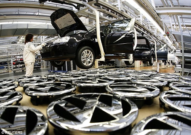 Nhà máy sản xuất ô tô của hãng Volkswagen tại Đức. Ảnh: Dailymail