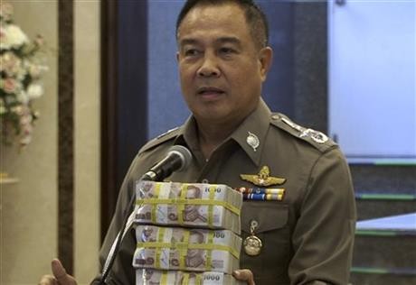 Cảnh sát trưởng Thái Lan Somyot Poompanmoung. Ảnh: AP
