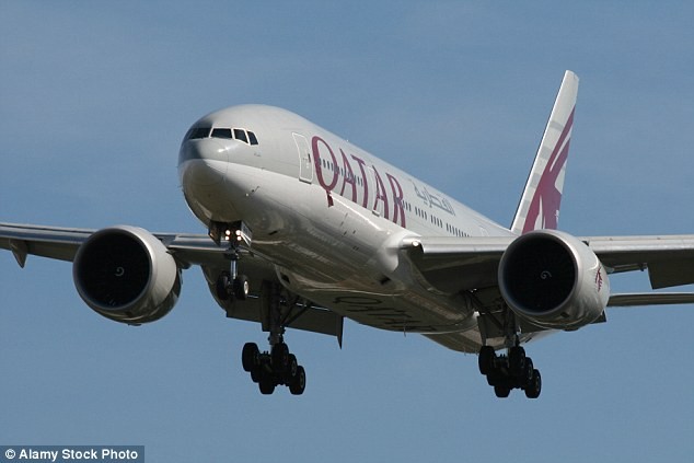 Một máy bay của hãng Qatar Airways.