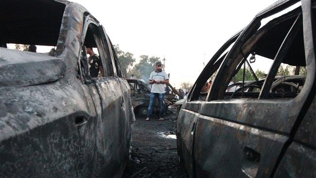 Một vụ đánh bom xe tại Baghdad hồi tháng 8. Ảnh: Press TV