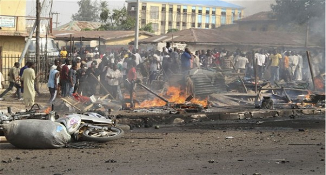 Một vụ đánh bom liều chết tại Nigeria. 
