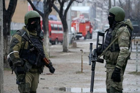Lực lượng đặc biệt Nga trong chiến dịch chống khủng bố ở Makhachkala, Dagestan hồi tháng 1/2014. Ảnh: AP