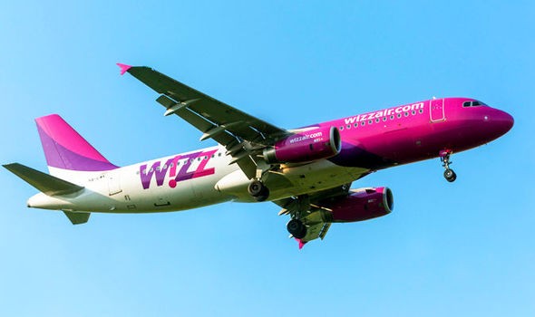 Một máy bay của hãng hàng không Wizz Air. 