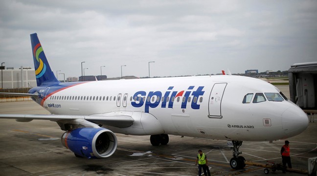 Một máy bay của hãng Spirit Airlines. 