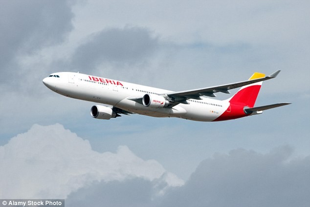 Một máy bay của Iberia. Ảnh: Dailymail