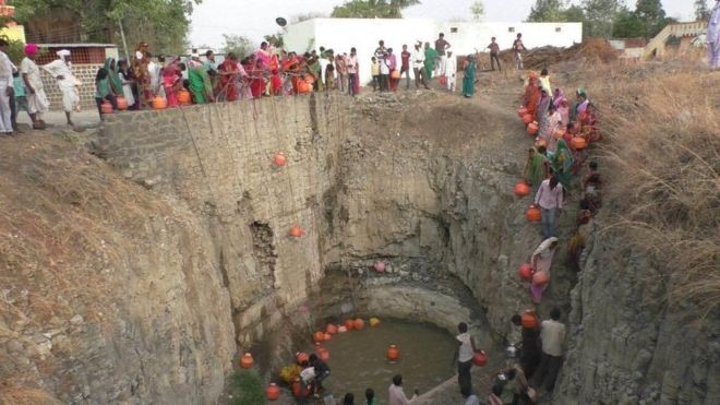 Beed là một trong những khu vực bị ảnh hưởng nặng nề bởi nắng nóng, hạn hán. Ảnh: BBC