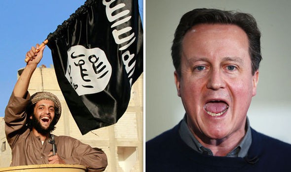Thủ tướng Anh David Cameron nằm trong danh sách các lãnh đạo bị IS nhắm mục tiêu. Ảnh: Express