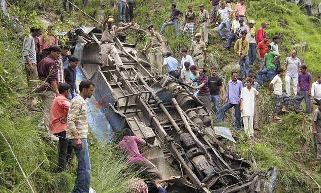 Một vụ tai nạn tại Ấn Độ. 