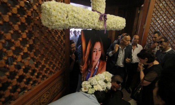 Tang lễ của nữ tiếp viên hàng không Yara Hani Tawfik. 