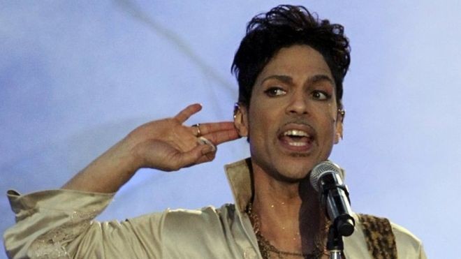 Huyền thoại âm nhạc Prince. Ảnh: BBC