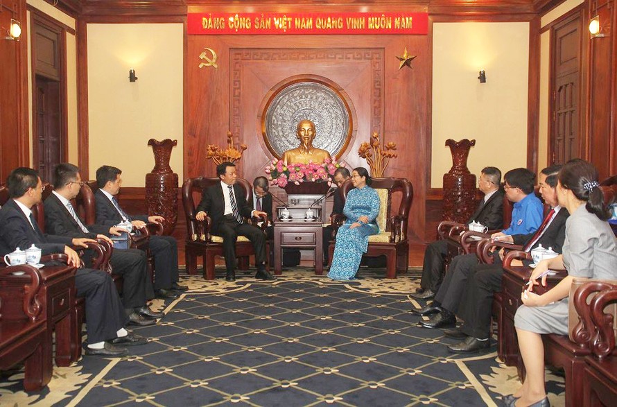 Lãnh đạo Thành ủy TPHCM gặp gỡ đoàn đại biểu cấp cao T.Ư Đoàn TNCS Trung Quốc 