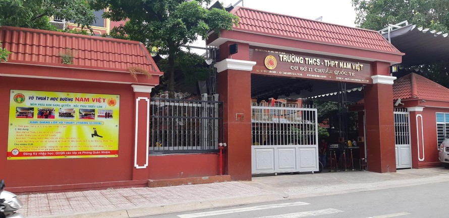Cơ sở 1 của Trường THCS- THPT Nam Việt bị đình chỉ