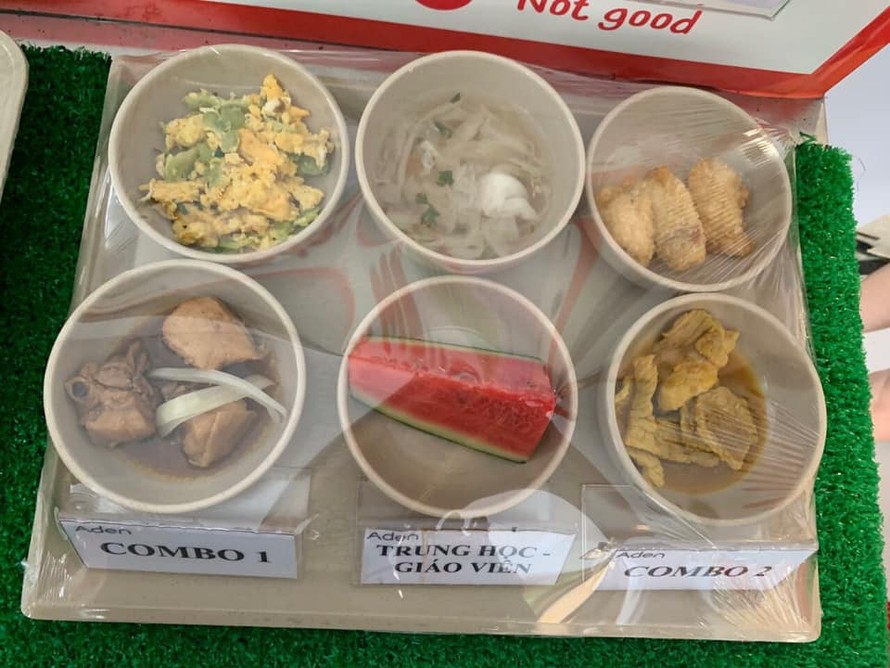 Suất ăn trưa của học sinh trường Quốc tế Việt Úc bị phụ huynh phản ứng