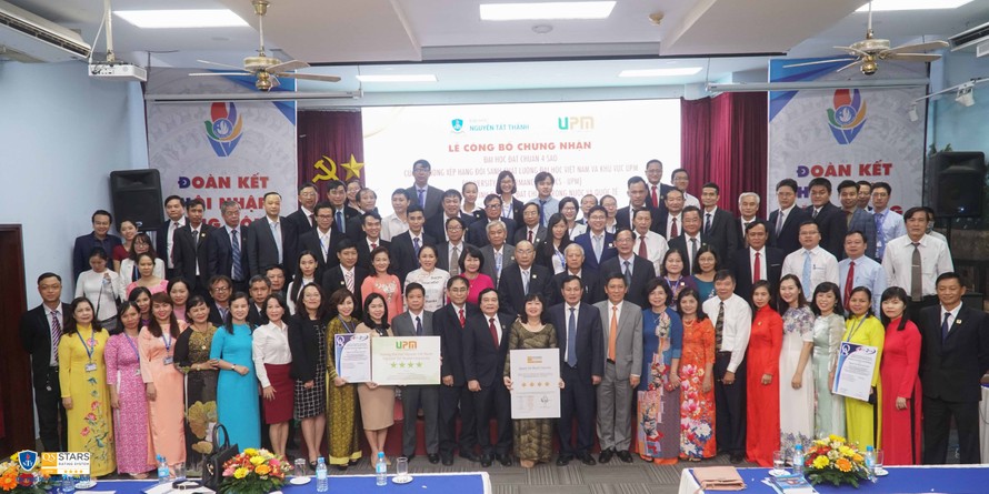 Trường ĐH Nguyễn Tất Thành đạt chuẩn 4 sao của hệ thống xếp hạng đối sánh chất lượng ĐH Việt Nam và khu vực - UPM