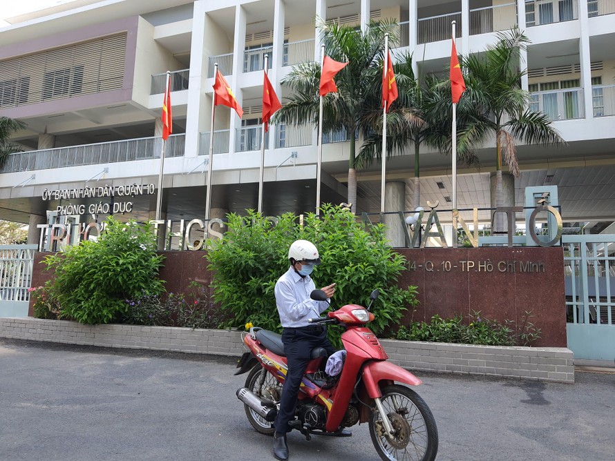 Trường THCS Nguyễn Văn Tố, nơi xảy ra vụ việc