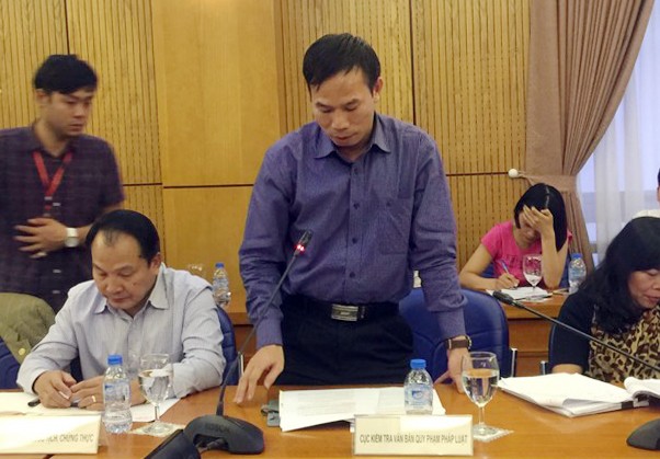 Ông Đồng Ngọc Ba, Cục trưởng Kiểm tra văn bản quy phạm pháp luật - Bộ Tư pháp.