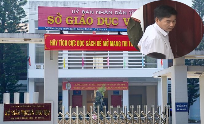 Bị can Trần Xuân Yên - Phó GĐ Sở GD&ĐT (ảnh nhỏ).