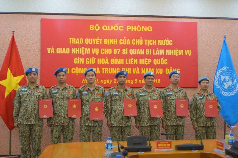 Thêm 7 sĩ quan Việt Nam đi gìn giữ hòa bình