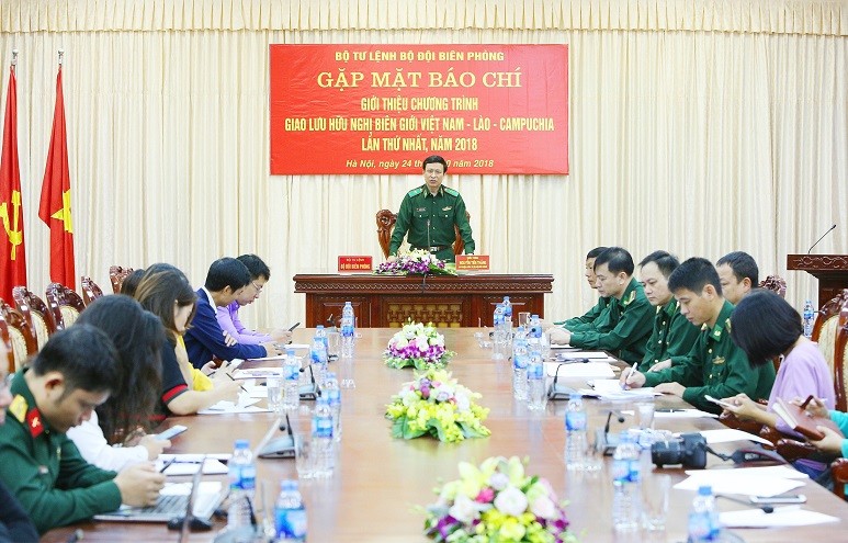 Cuộc họp báo do Thiếu tướng Nguyễn Tiến Thắng, Chủ nhiệm Chính trị BĐBP chủ trì
