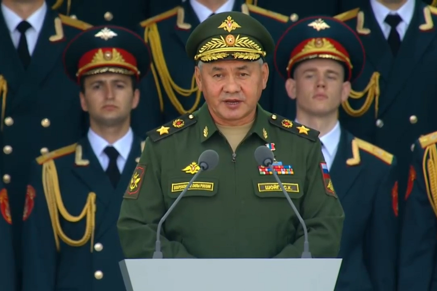 Bộ trưởng Quốc phòng Nga Sergei Shoigu phát biểu khai mạc Army Games 2020 và Diễn đàn quân sự Army-2020, chiều 23/8