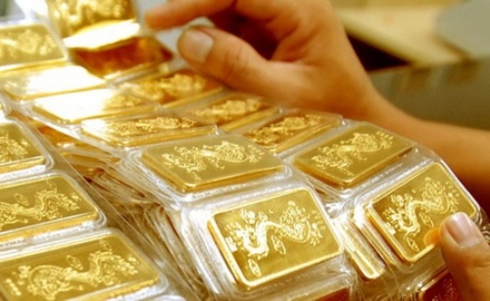 Giá vàng miếng trong nước đồng loạt tăng cao. Ảnh minh họa