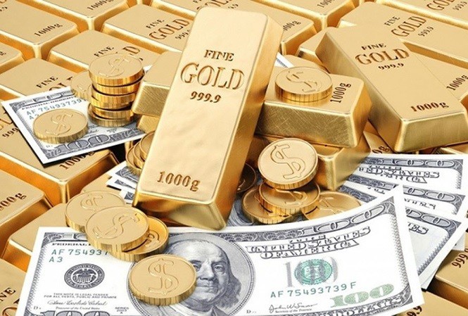 Giá vàng và USD bấp bênh. ảnh minh họa 