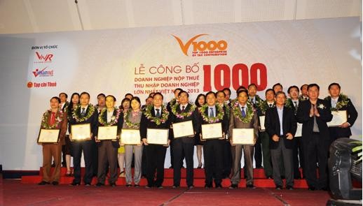 Hình ảnh Lễ công bố Bảng xếp hạng V1000 năm 2013